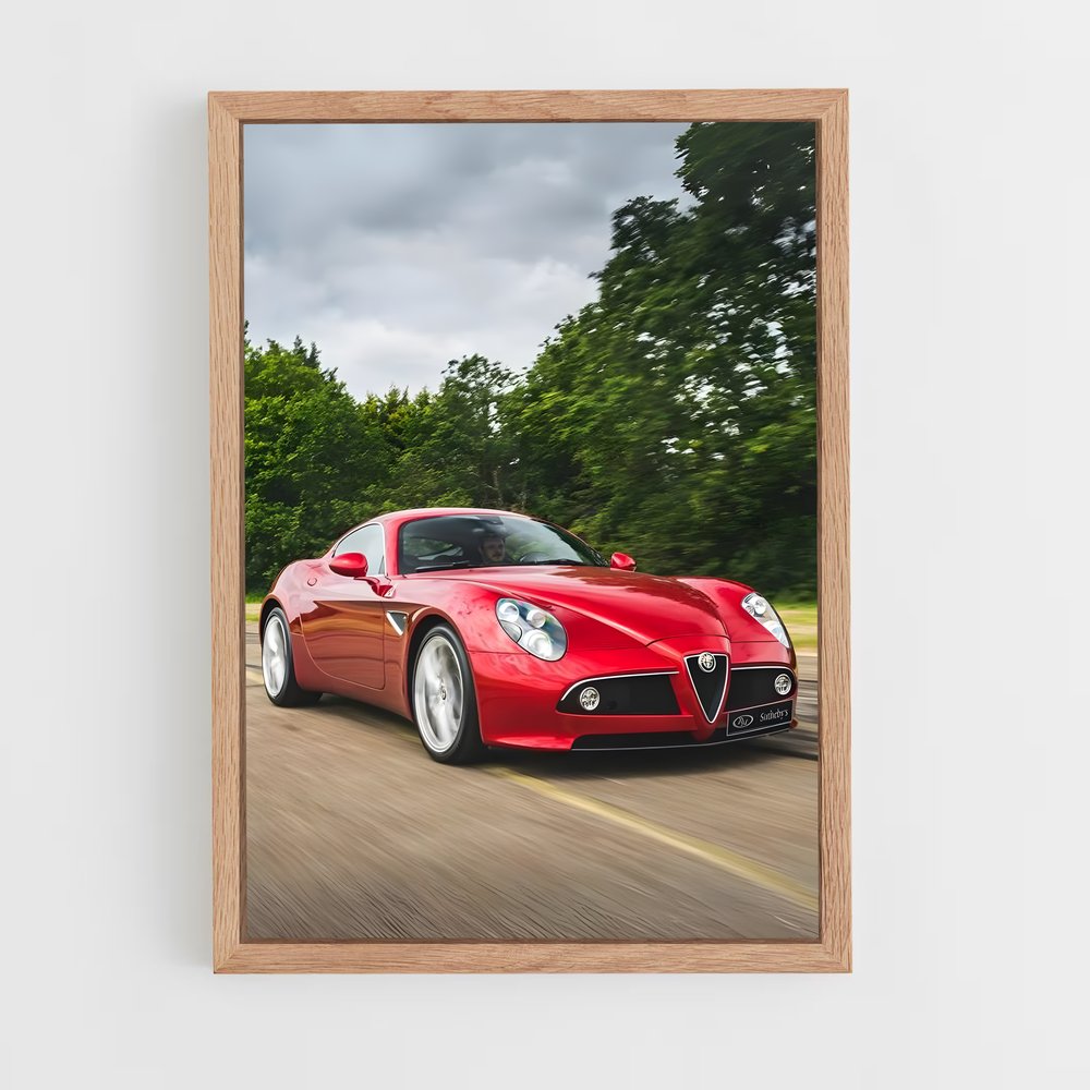 Poster Alfa sur la Route – affiche Alfa Romeo (vue 4)